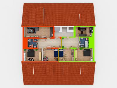 Půdní byt 6+kk / 2x 3+kk - 170 m2